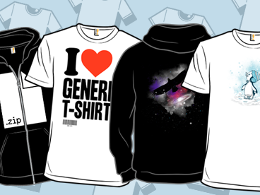 New Stuff: Zip Hoodie/3 Colors On White