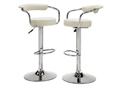 Homelegance Padded Stool White  S/2
