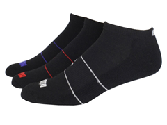 1/2 Terry Low-Cut, Black/Blue 6-Pack
