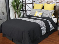 Greek Key 5-Piece Queen Comforter Set