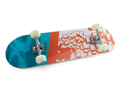 "Orange Block" Skateboard