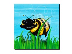 Bee at Play 14x14 Canvas