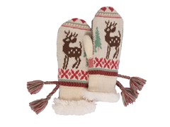 Scandinavian Fur Lined Mittens