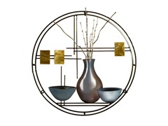 Metal and Capiz Shell Wall Art