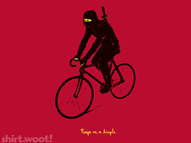 Ninja on a bicycle