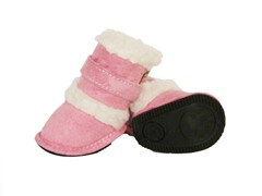 Pink Shearling Duggz Shoes