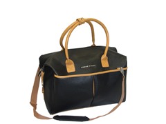 Saffiano Collection Duffle-Black
