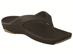Youth Flip Flop - Dark Brown/Tan