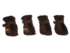 Brown Fur Protective Boots
