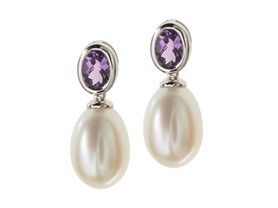 SS, Amethyst & Freshwater Pearl Earring
26.99
New