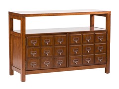 Apothecary Double Door Media Stand