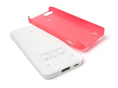 Ecopak iPhone 5 Battery Case - Wht/Red