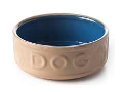 Cane & Blue Dog Bowl 7"