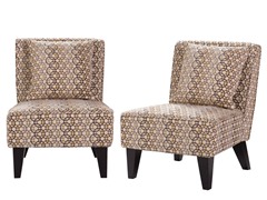 Pair Celia Chairs/Pillows - Hoops Mystic
