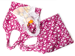 Fresh Kit 3 Grocery Bags - Raspberry