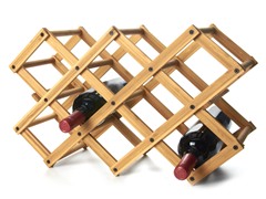Bamboo 10-Bottle Wine Rack