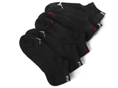 Low Cut Black Socks w/ Puma - 3 Pack