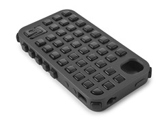 Grid iPhone 4/4S Case - Black/Black