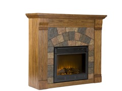 Elkmont Salem Oak Electric Fireplace