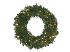 Allegheny Fir 30" Wreath Prelit Clear