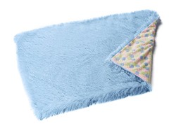 Shaggy Blue Reversible Throw