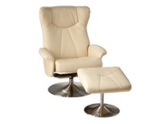 Recliner & Ottoman-Fr Van Bonded Leather