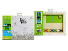 Garden Scene Canvas Paint Set