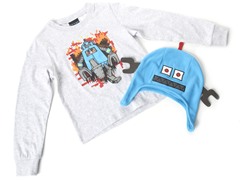 Boys Robot Hat & Tee