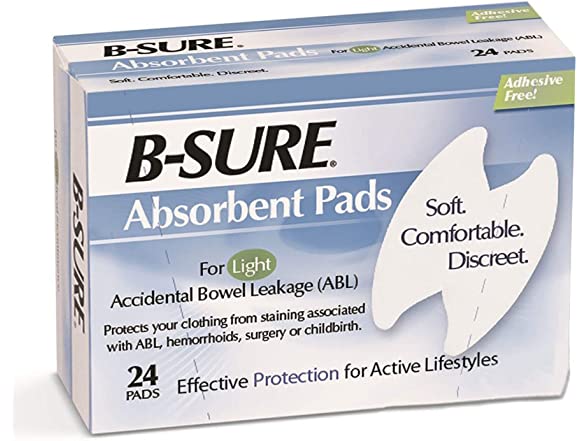 B Sure Anal Leakage Pads Case