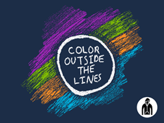 Color Outside the Lines Zip-Up Hoodie