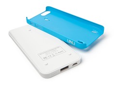 Ecopak iPhone 5 Battery Case - Wht/Blu