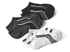 Boys 3pk Low Cut Puma Socks - Assorted