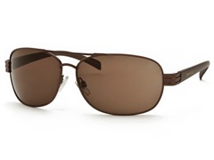 Med Brown/Brown Aviator 21 Sunglasses