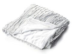 Ruffles 50x60 Throw-Grey Silk