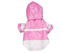 Pink & White Two-Tone Raincoat