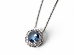 Blue Oval Pendant