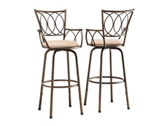 Homelegance Scroll Adj Barstool S/2