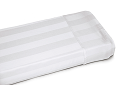 400TC Damask Stripe-White-3 Sizes