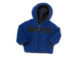 Blue Reversible Sherpa Jacket