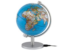 5" Illuminated Political Globe