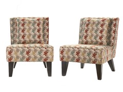 Pair Celia Chairs/Pillow - Clover Aegean