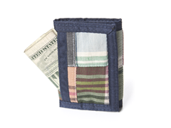 Patchwork Madras Wallet