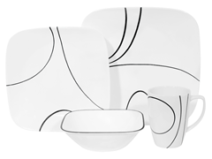 Square Simple Lines 16pc Set