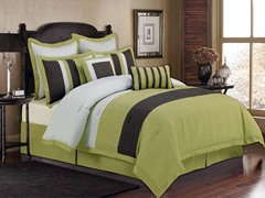 New York Hotel 8Pc Set-Sage-Queen