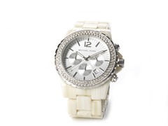 Ladies Cream Chronograph Watch