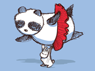 Panda loves ballet