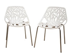 Birch Sapling White Chair 2-PC