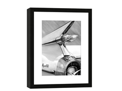 Framed White Cadillac