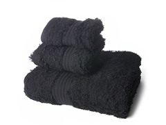 Terra Loop Cotton Towel 3Pc Set-Black