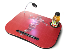 Red Football Laptop Cushion with Light